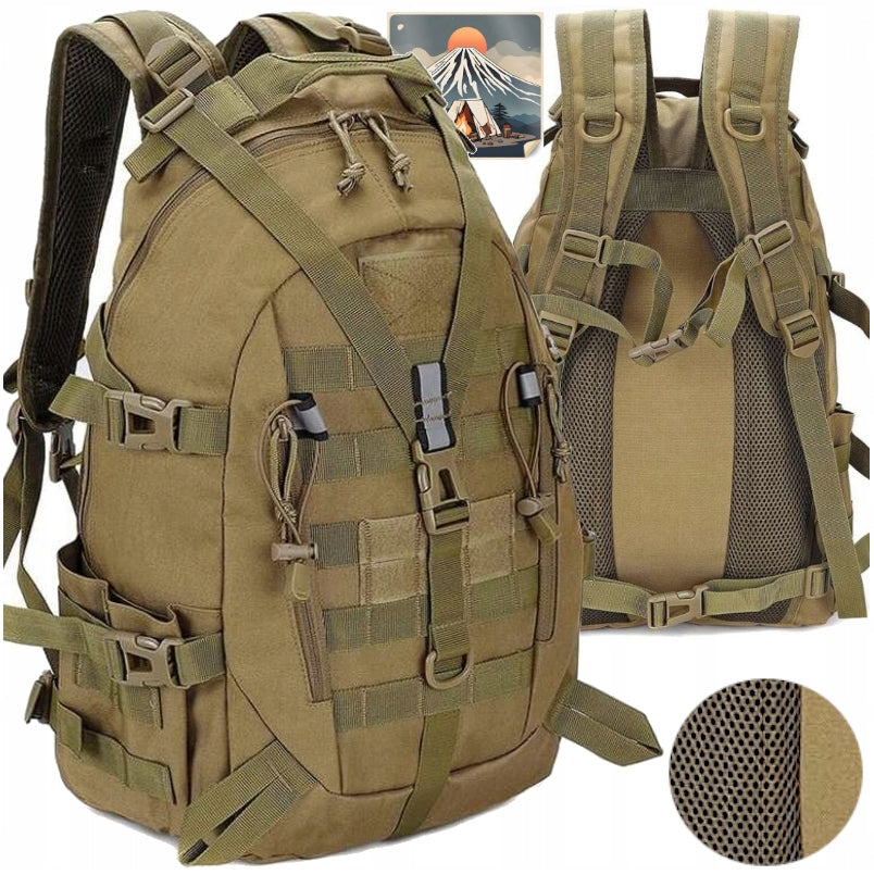 ASSAULT MILITARY HIKING BACKPACK MILITARY TACTICAL SURVIVAL COYOTE 35L