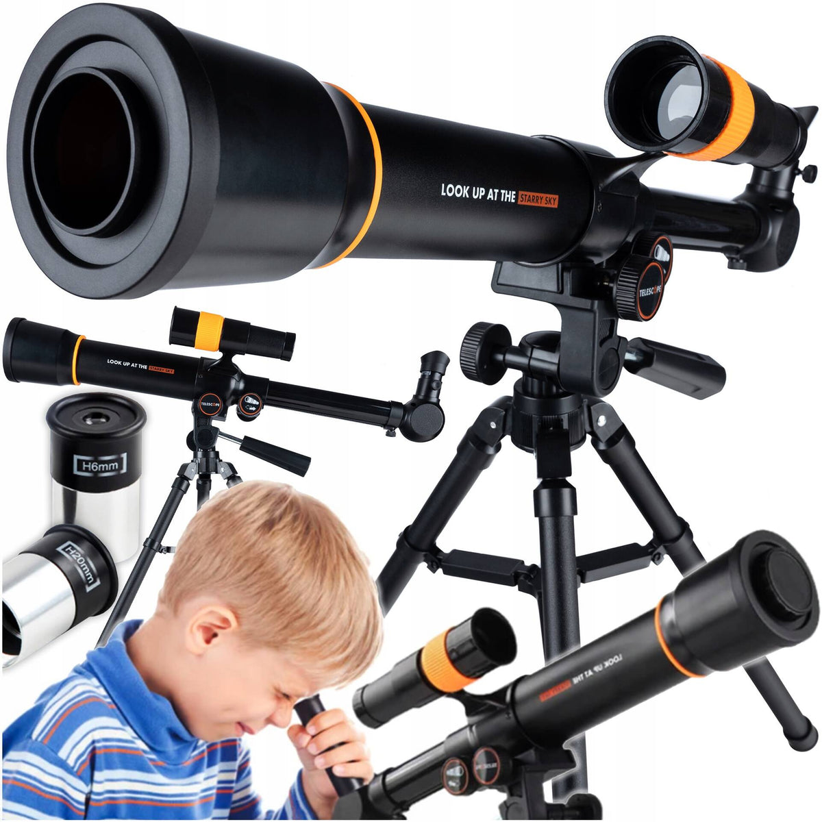 ASTRONOMICAL TELESCOPE EDUCATIONAL SCIENTIFIC TELESCOPE TRIPOD FOR CHILDREN