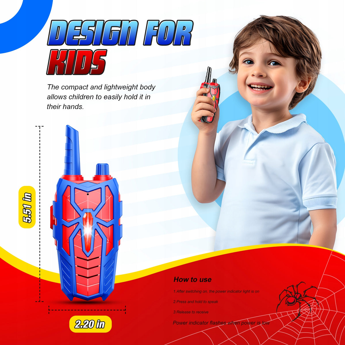 ATOPDREAM Spider Walkie-talkie set for children 2PCS EAN (GTIN) 0719600705047