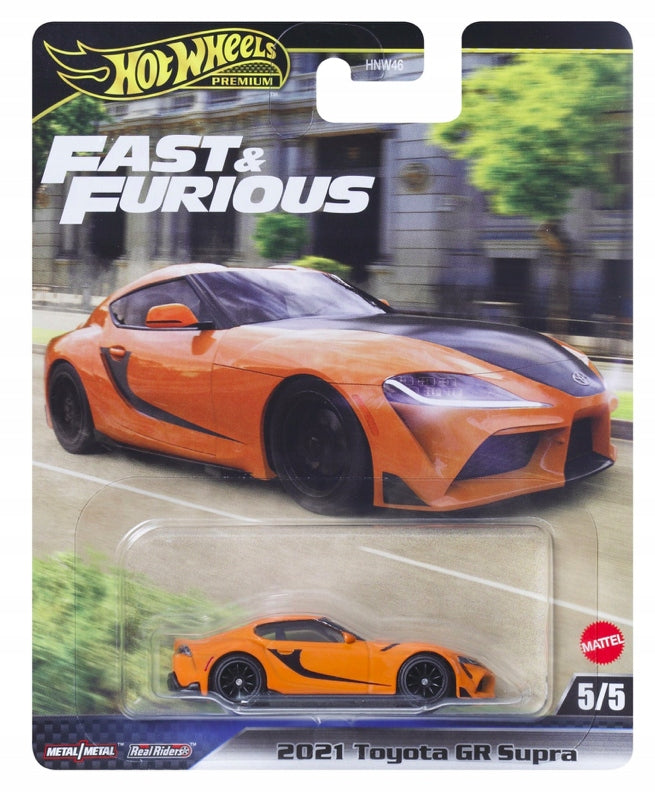 AUTO Hot Wheels FAST & FURIOUS 2021 TOYOTA GR SUPRA PREMIUM Scale 1:64 3+