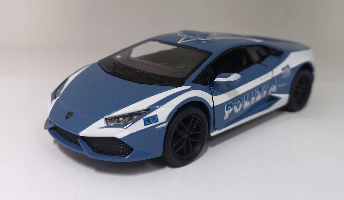 AUTO METAL Kinsmart 1:36 LAMBORGHINI HURACAN POLICE Brand Kinsmart