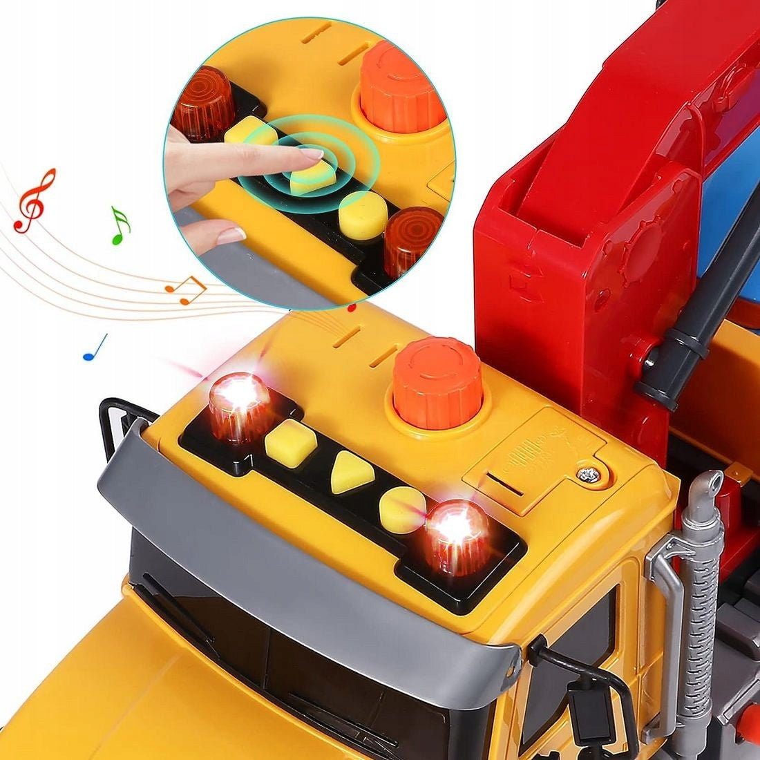 AUTO ROADSIDE ASSISTANCE CAR TOW TRUCK DRIVE TUG RUBBER WHEELS CAR TRAN Kid's age 3＋ years