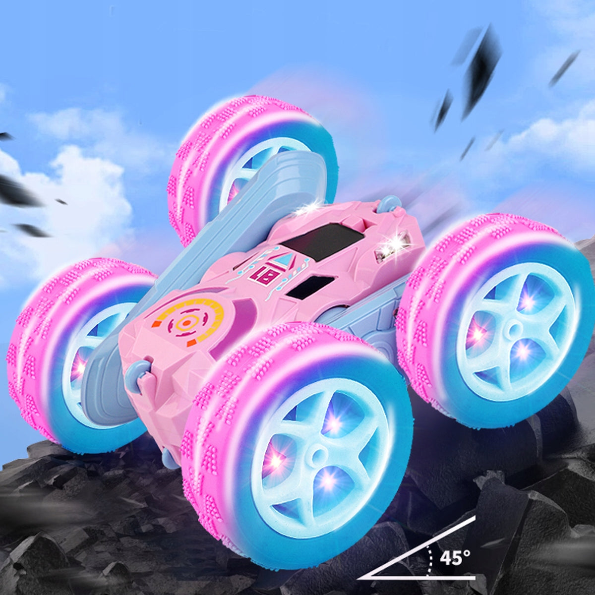 AUTO TWISTER CAR REMOTE CONTROLLED REMOTE CONTROL FOR KIDS ACROBAT Pink Brand no brand