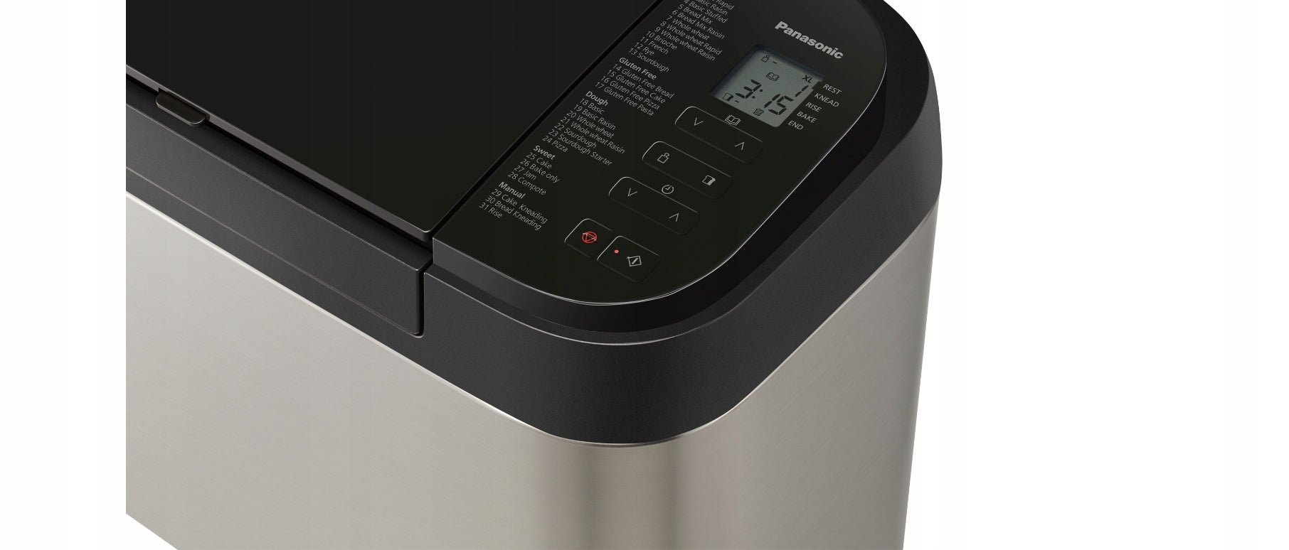 AUTOMATIC BREAD MAKER SILVER 550W STRONG -MIXING CRIMPING Brand Panasonic