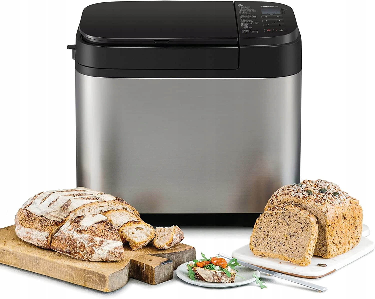 AUTOMATIC BREAD MAKER SILVER 550W STRONG -MIXING CRIMPING