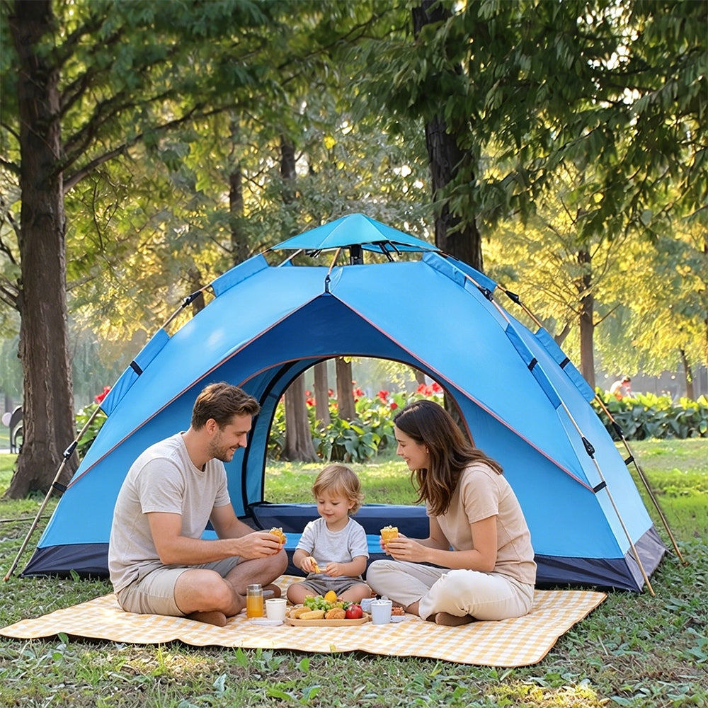 AUTOMATIC CAMPING SELF-FOLDING TENT PORTABLE 3-4 PERSONS Manufacturer code Namiot dla 3-4 osób