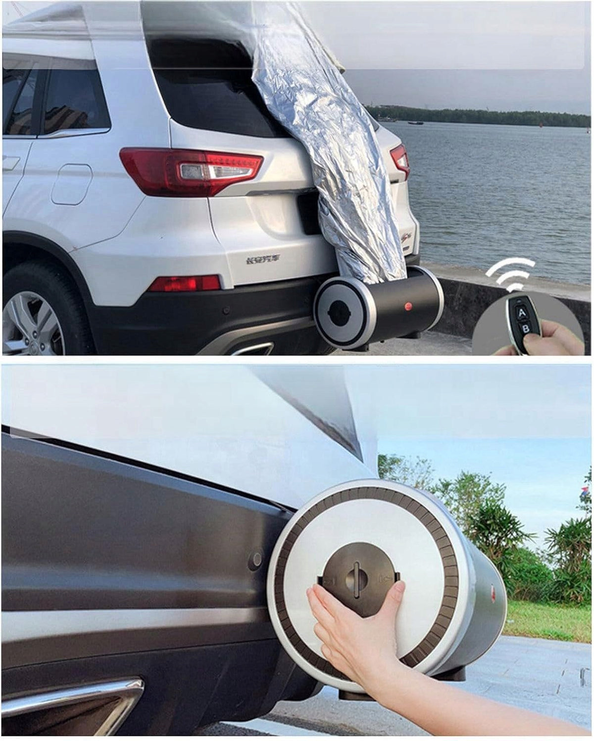 AUTOMATIC CAR COVER WITH REMOTE CONTROL UNIVERSAL WATERPROOF UV Manufacturer no brand