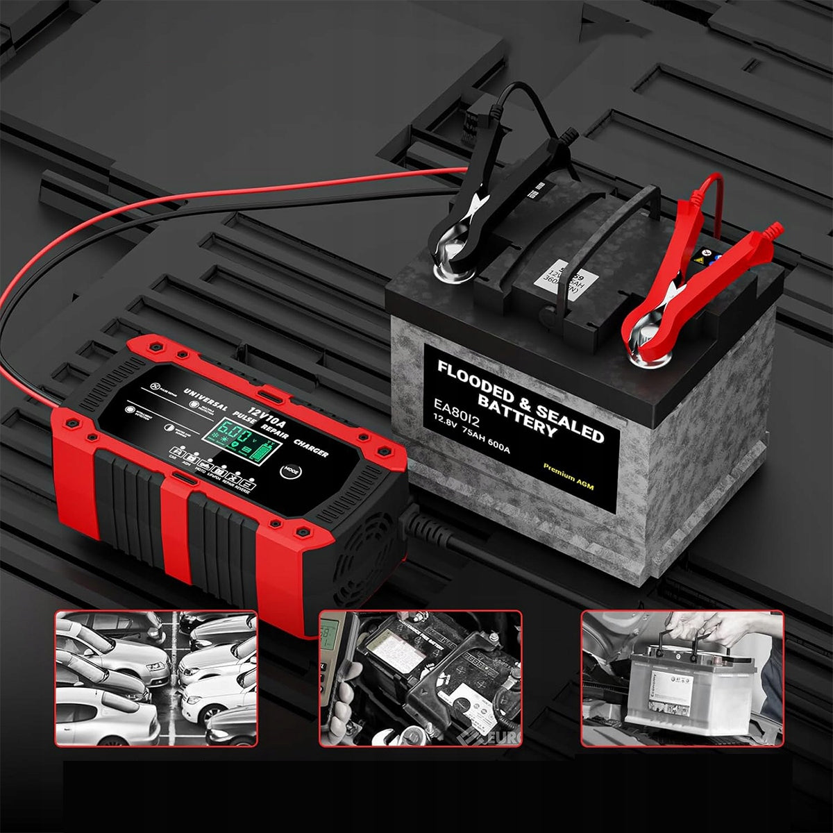 AUTOMATIC CAR RECTIFIER WITH 12V 10A BATTERY REPAIR FUNCTION Brand no brand