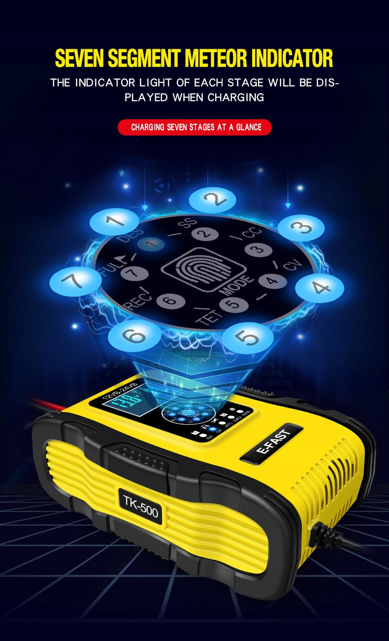 AUTOMATIC CAR RECTIFIER WITH 12V 24V 12A BATTERY REPAIR FUNCTION Packaging status original