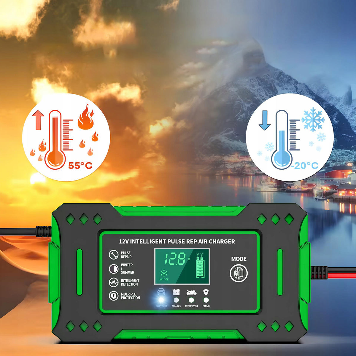 AUTOMATIC CAR Rectifier WITH 12V 6A BATTERY REPAIR FUNCTION Manufacturer's catalog number UNIWERSALNY DO SAMOCHODU 2