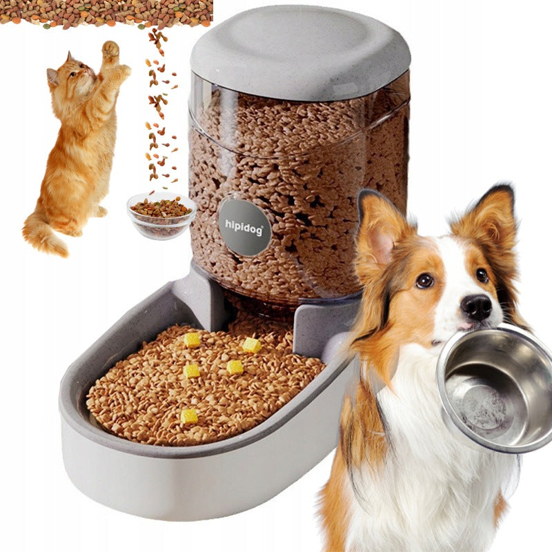 AUTOMATIC CAT DOG FOOD DISPENSER 4L LARGE CAPACITY GREY