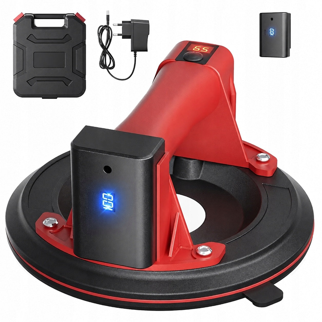 AUTOMATIC CORDLESS ELECTRIC VACUUM SUCTION CUP WITH LCD AKU