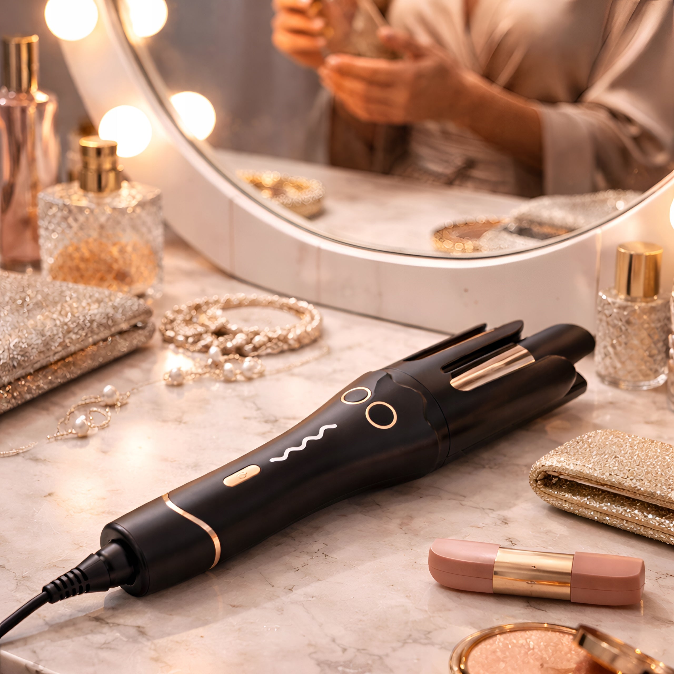 AUTOMATIC CURLING IRON CERAMIC ROTARY 360°C CURLS WAVES LIVOCURL Manufacturer code LOKÓWKA AUTOMATYCZNA LIVOCURL