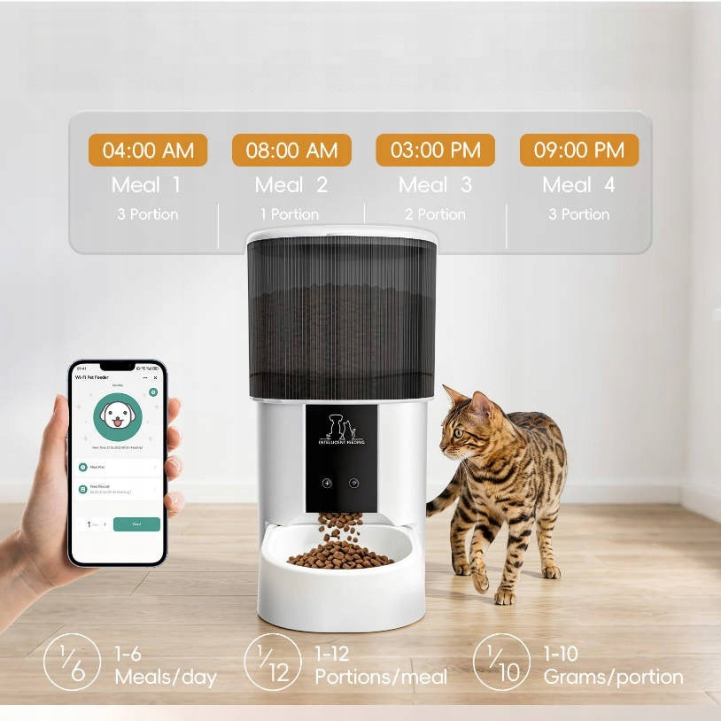AUTOMATIC FEEDER APP Remote Control Timed Food Dispenser FOR CAT DOGS 4L Manufacturer code HA-0269A2-JSXX