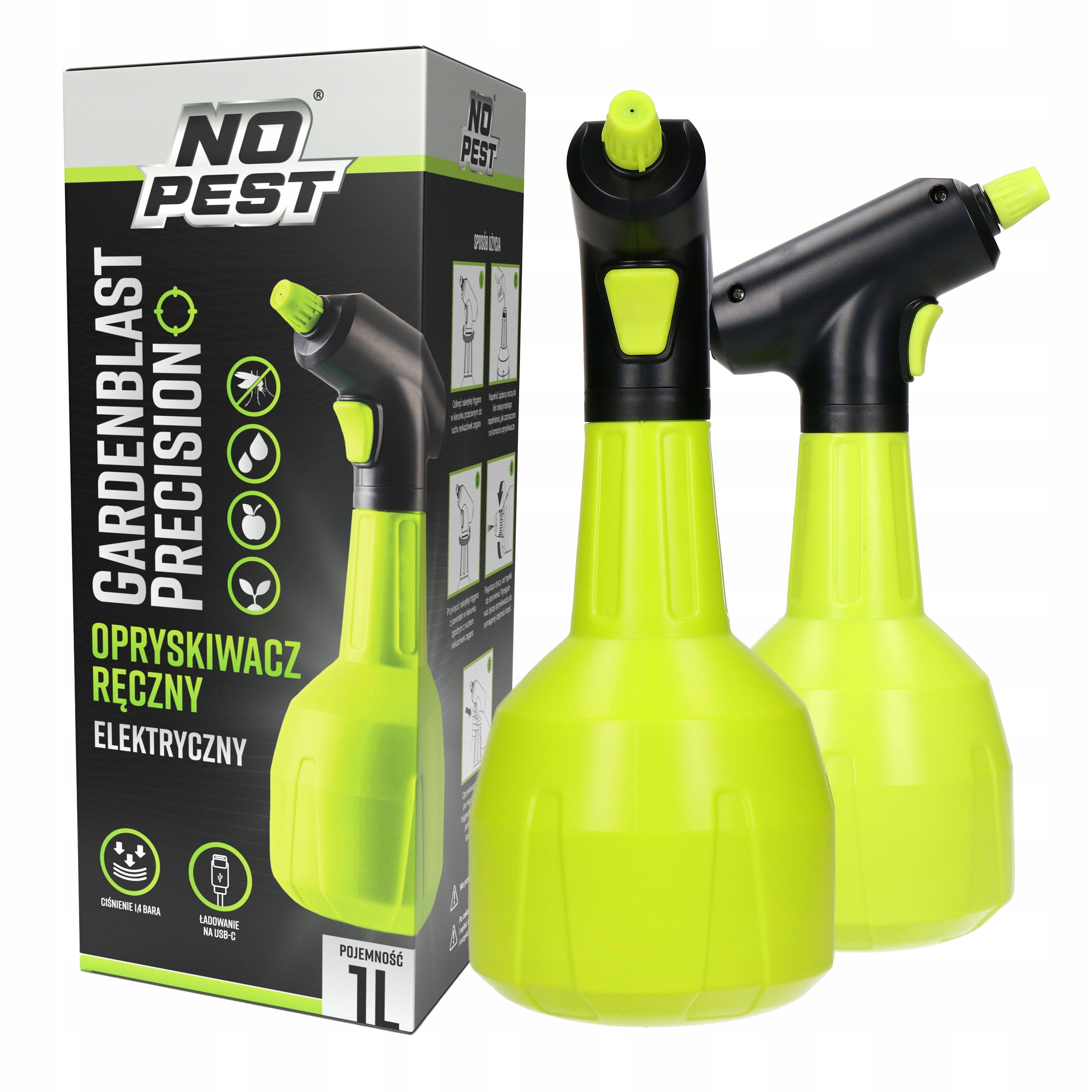 AUTOMATIC HAND SPRAYER FOR HOME GARDENBLAST NO PEST 1L Manufacturer code OPRYSKIWACZ ELEKTRYCZNY SPRYSKIWACZ RĘCZNY