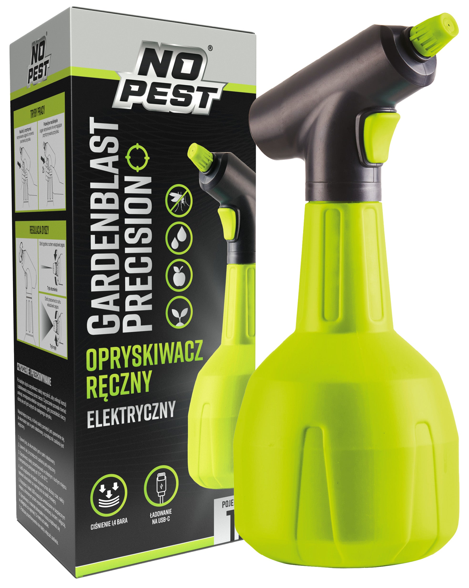 AUTOMATIC HAND SPRAYER FOR HOME GARDENBLAST NO PEST 1L