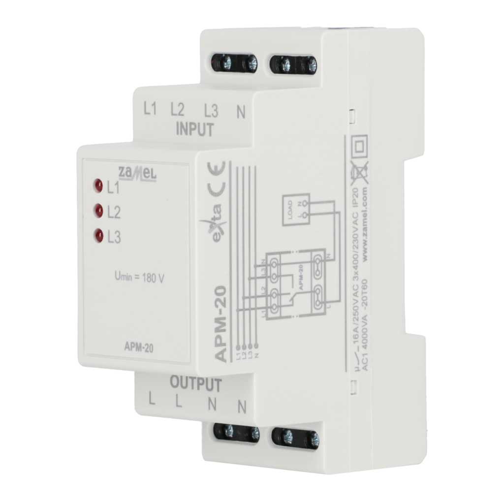 AUTOMATIC PHASE SWITCH APM-20 ZAMEL L1-L2-L3 Packaging status original