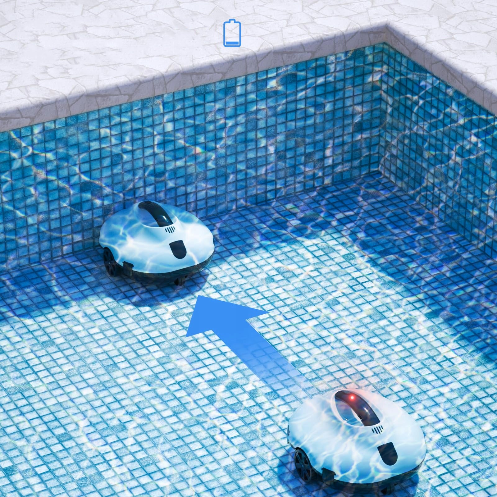 AUTOMATIC Pool Vacuum Cleaner For POOL CLEANING Bottom Wireless Manufacturer code PC2322-POOL-CLEANER