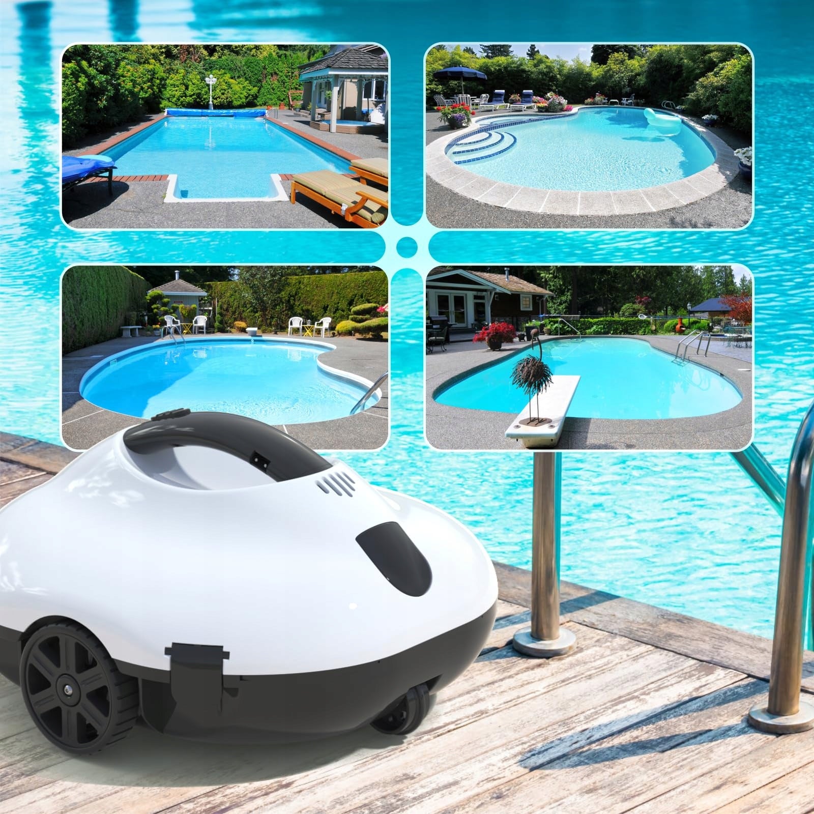 AUTOMATIC Pool Vacuum Cleaner For POOL CLEANING Bottom Wireless Packaging status original