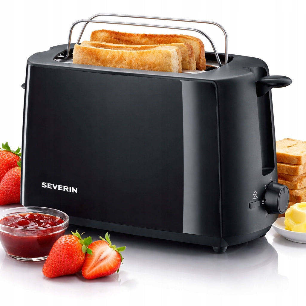 AUTOMATIC TOASTER 700W GRATE BLACK COMPACT SEVERIN AT2287