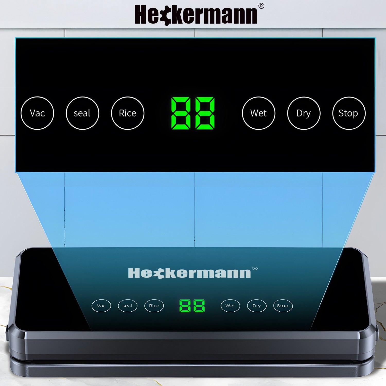 AUTOMATIC VACUUM SEALER FOR FOOD PACKAGING 0,6KPA 130W + FOILS Dominant color black