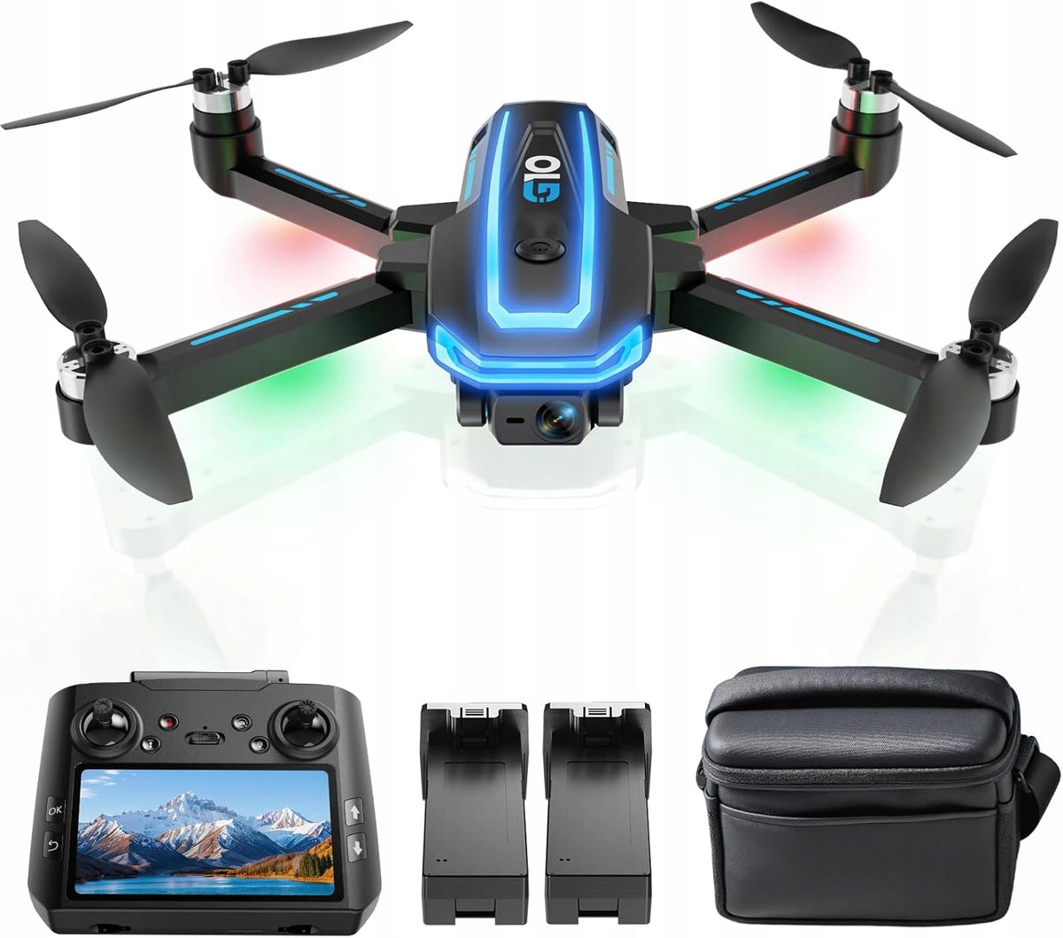 AVIALOGIC G10 GPS drone with 4K camera 2 batteries controller 45min flight