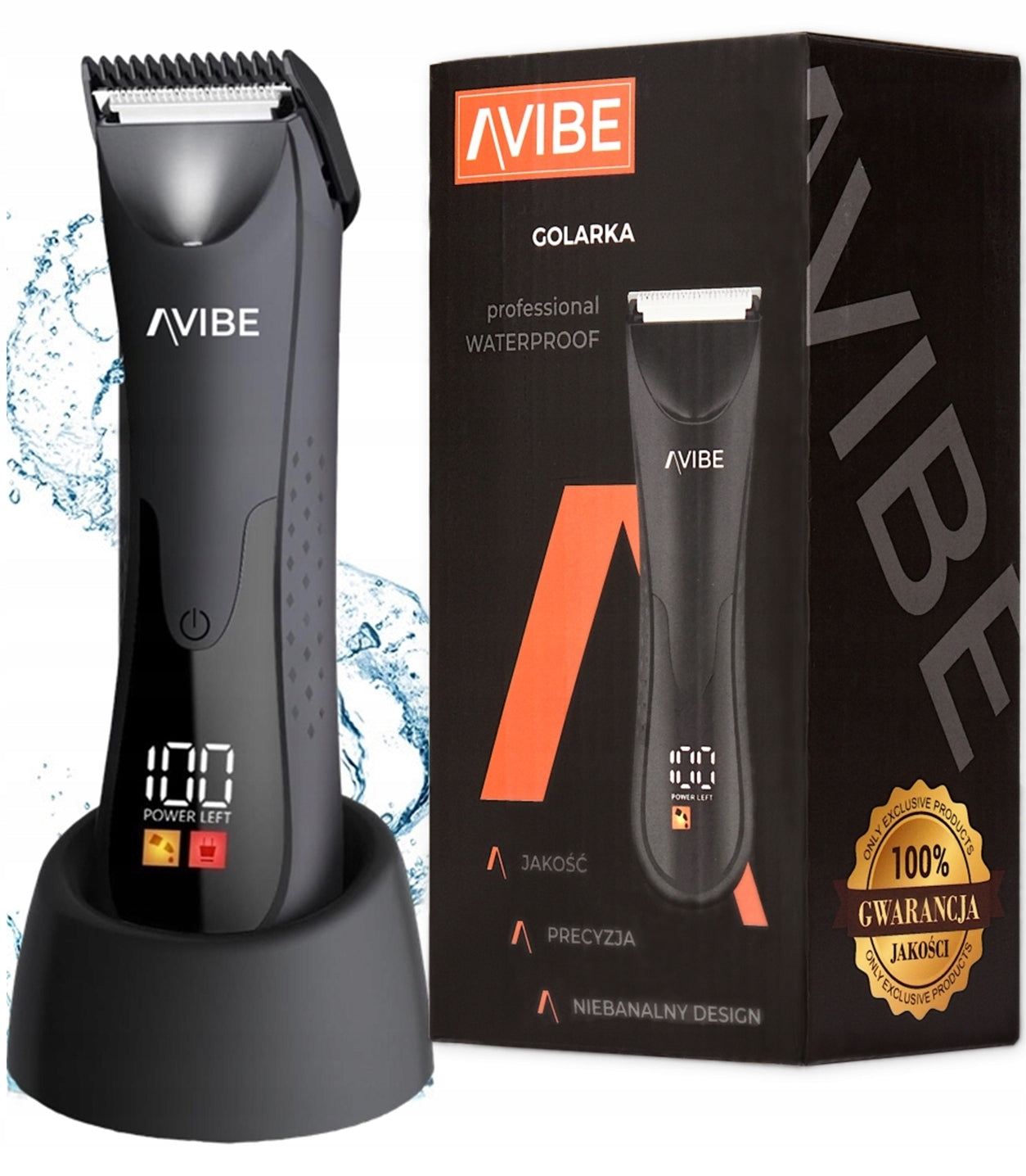 AVIBE Waterproof Shaver for Beard Body Hair Intimate Places