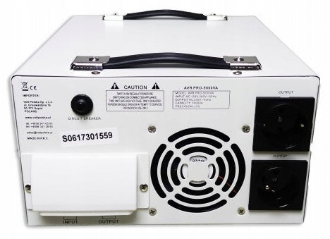 AVR PRO 5000 3% MAINS VOLTAGE STABILIZER EAN (GTIN) 5904100450558