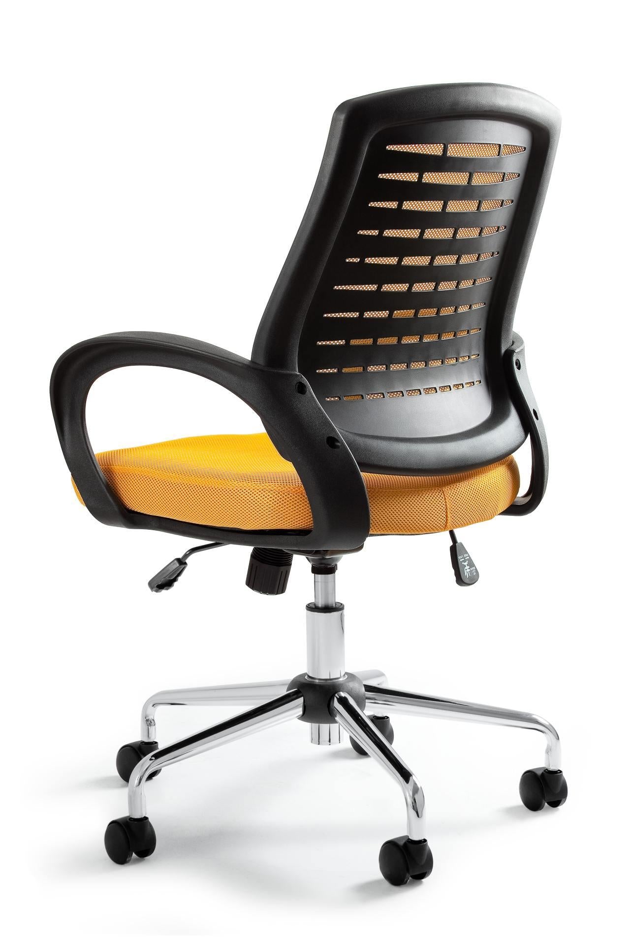 AWARD Unique black and yellow swivel armchair, for office and desk Packaging status original