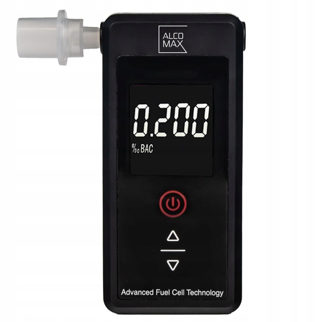 AX7 electrochemical breathalyzer with PLATINUM 5000 measurements without calibration Color black