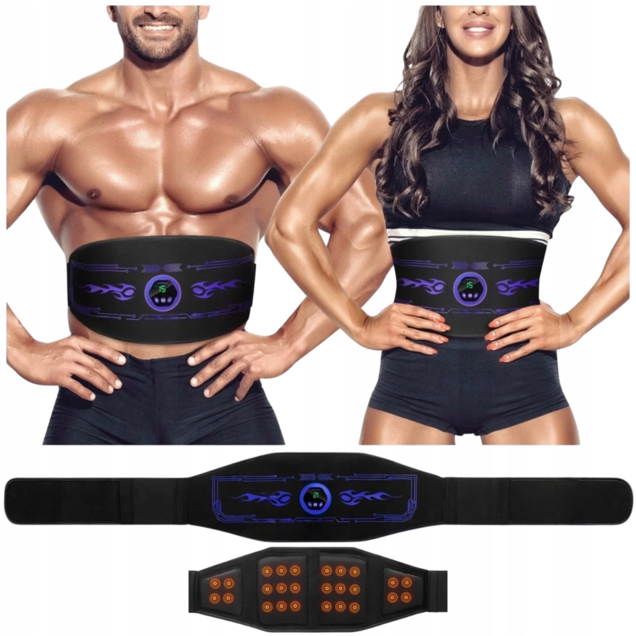 Abdominal Muscle ElectroStimulator Slimming Belt ABS UNIVERSAL 6 Modes