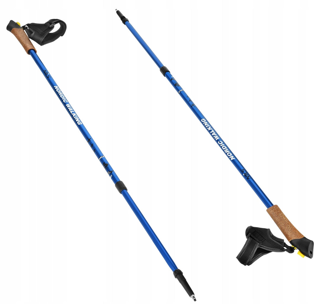 Abisal Nordic walking poles NW607 Blue 87-135 cm 2 pieces Manufacturer code 5907695502855