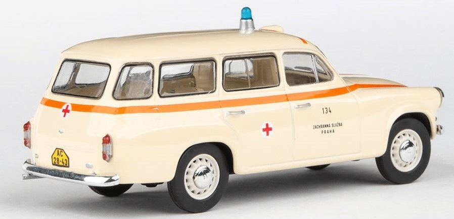 Abrex Šcode 1202 (1964) 1:43 - Ambulance ZS Prague 134 Manufacturer code 1202