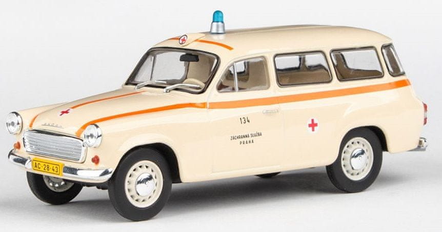 Abrex Šcode 1202 (1964) 1:43 - Ambulance ZS Prague 134
