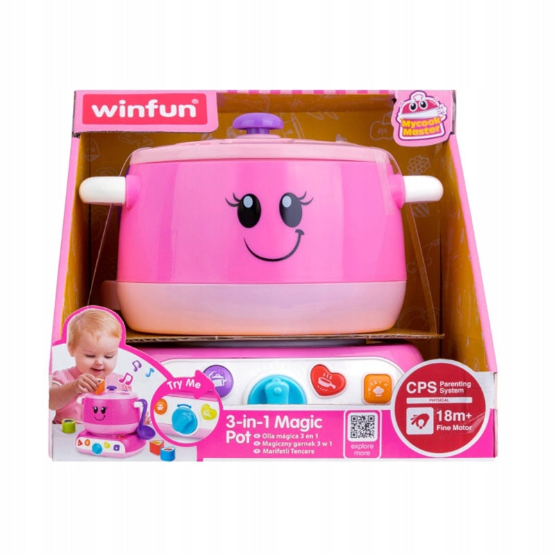 Accessories Kitchen Magic Playing Pot 3in1 Interactive Toy Kid's age 3＋ years