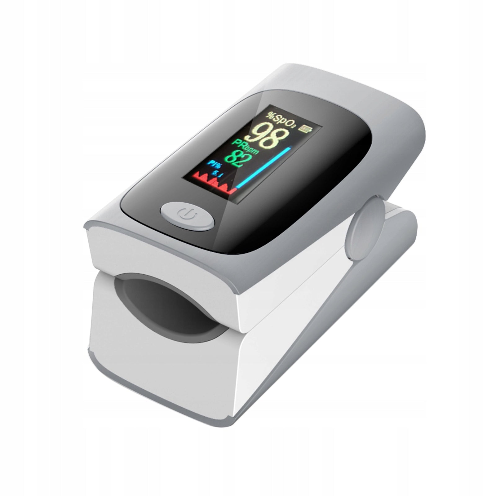 Accurate Finger Tip Oximeter Blood Oxygen SpO2 Meter Tool, Portable Gray Color other