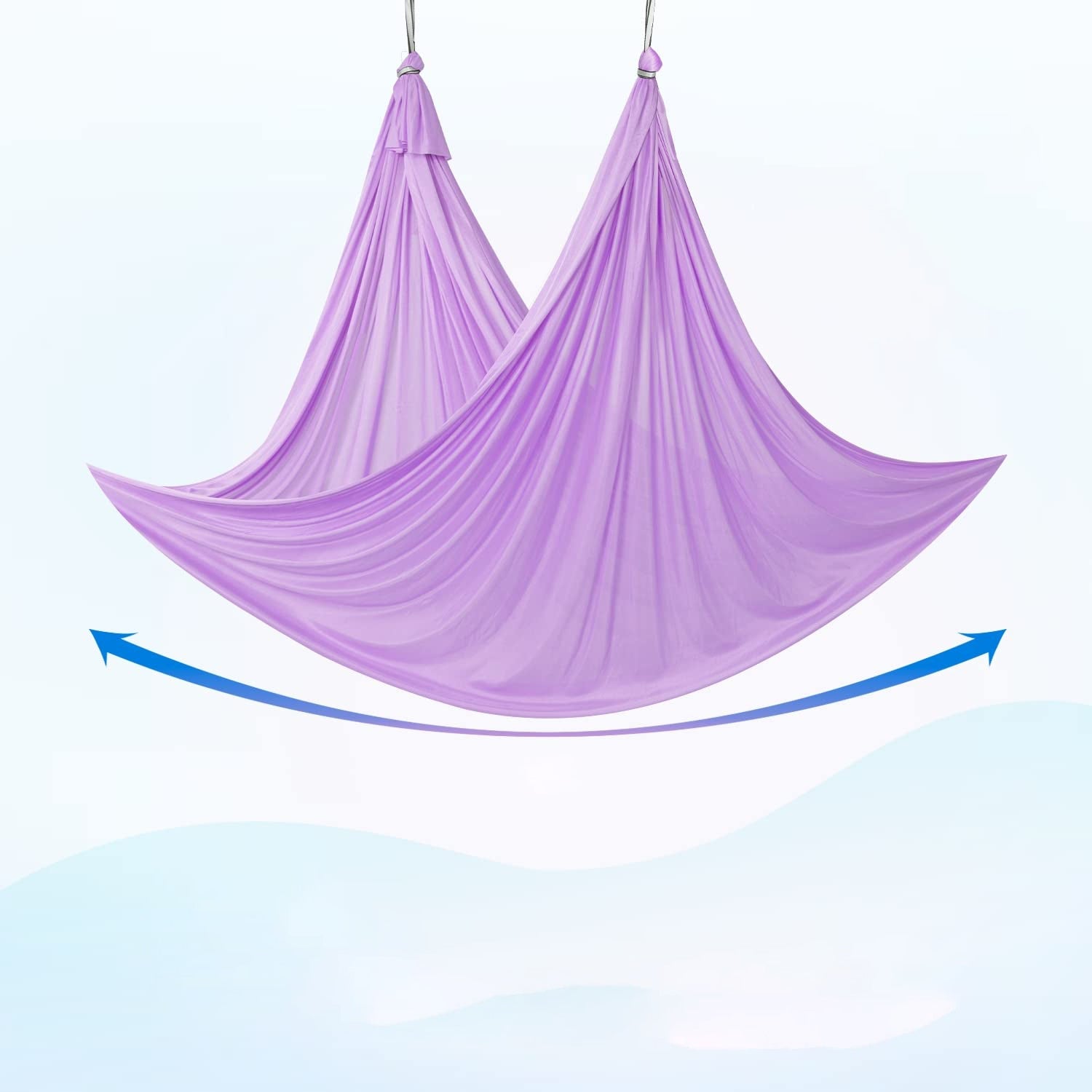 Acrobatic sash, scarf aerial silk multifunctional 6 meters purple Brand no brand
