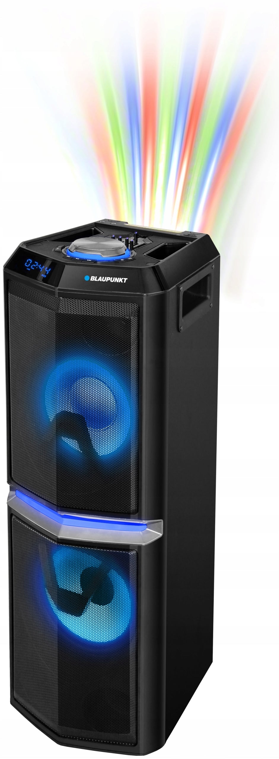 Active Column PartyBox Blaupunkt PS10DB BT USB karaoke 2x Microphone Remote Control Manufacturer code PS10DB