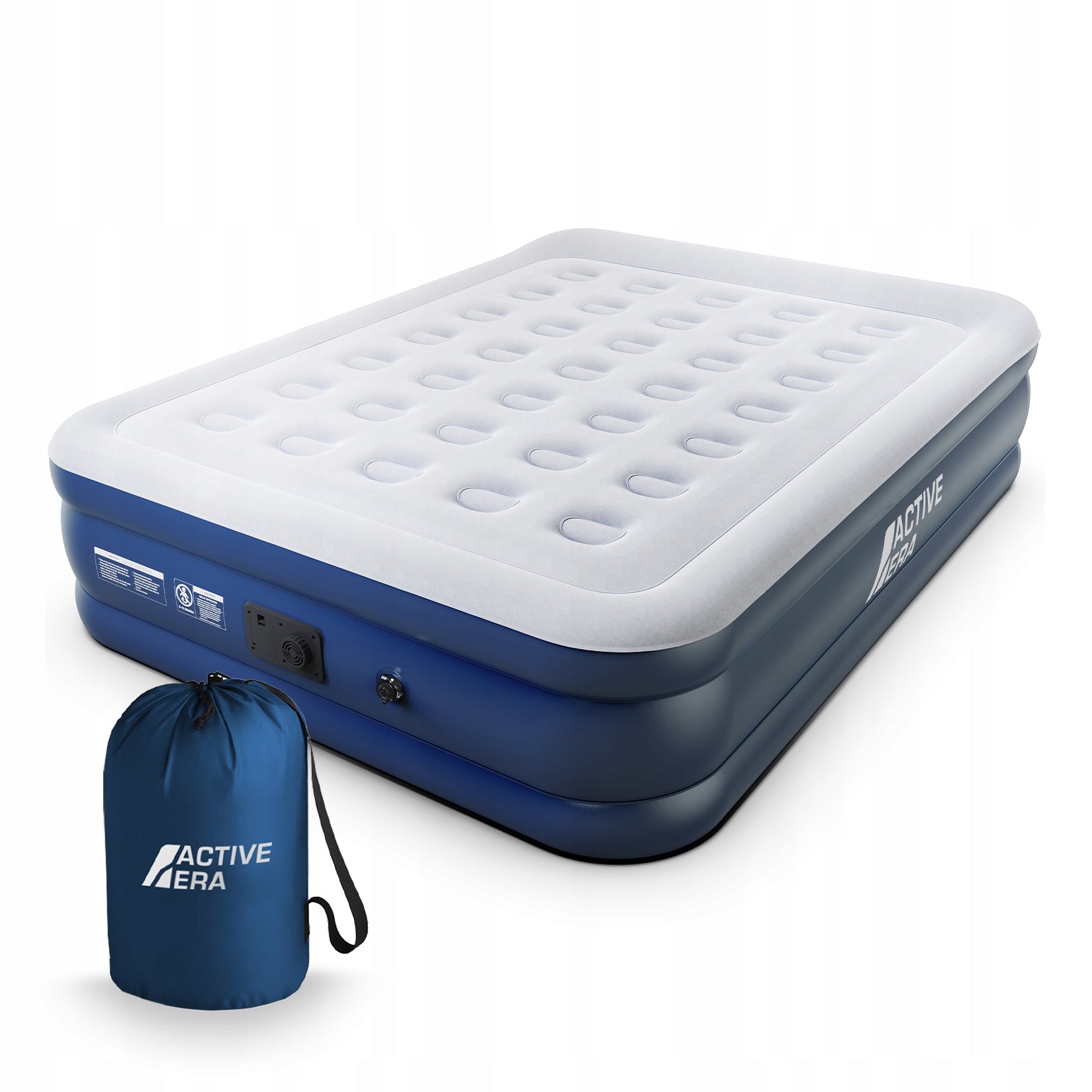 Active Era Premium Materac Powietrzny Queen Size – Szary/Granatowy
