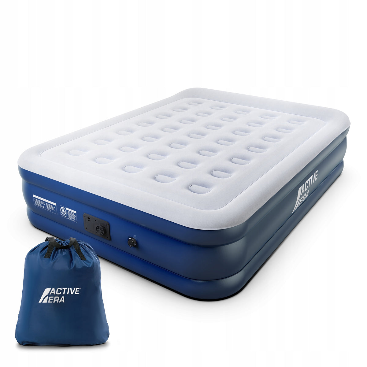 Active Era Łóżko Powietrzne King Size Comfort Lite – Szary/Granatowy