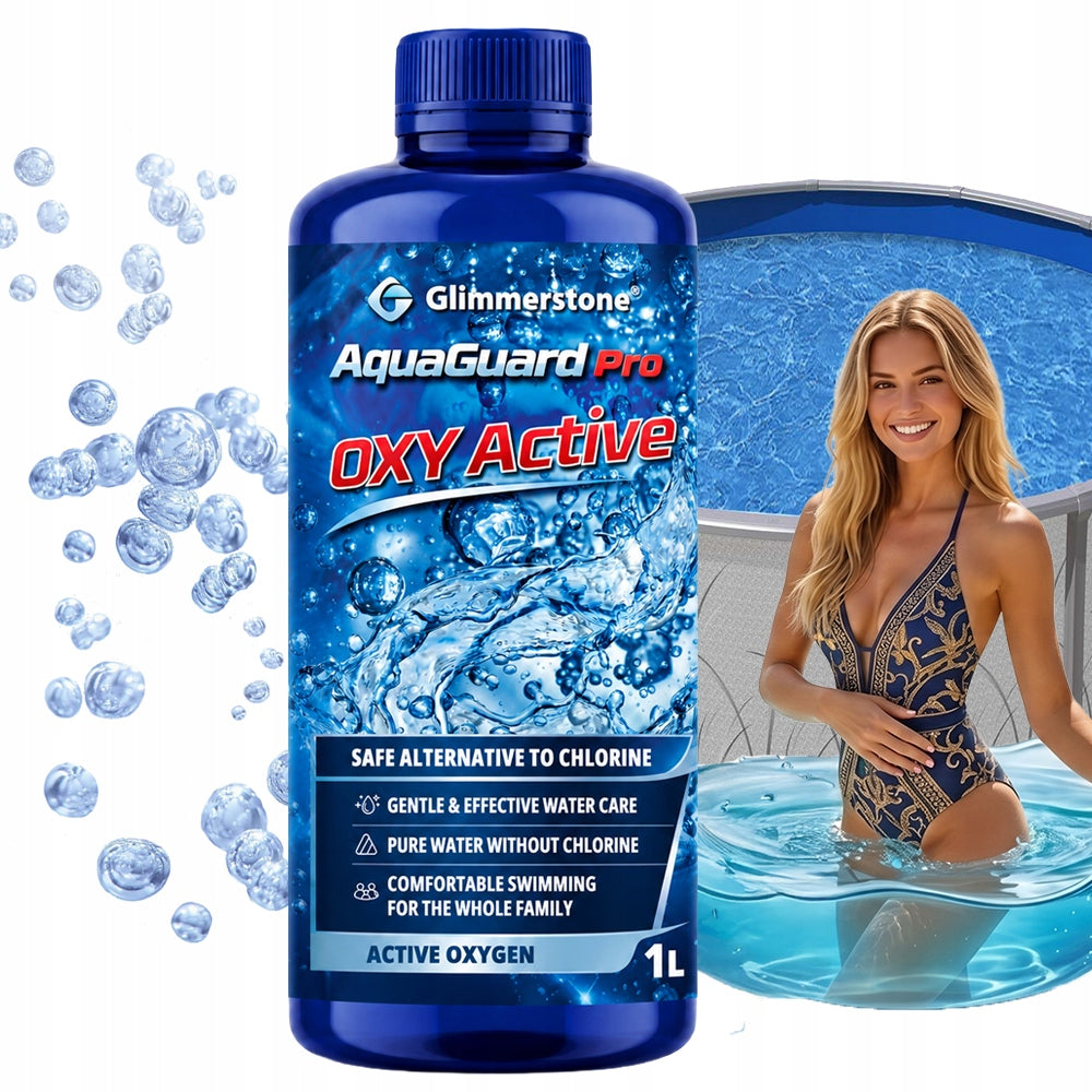 Active Oxygen Liquid for Swimming Pool Jacuzzi SPA DISINFECTION WATER Without Chlorine 1L