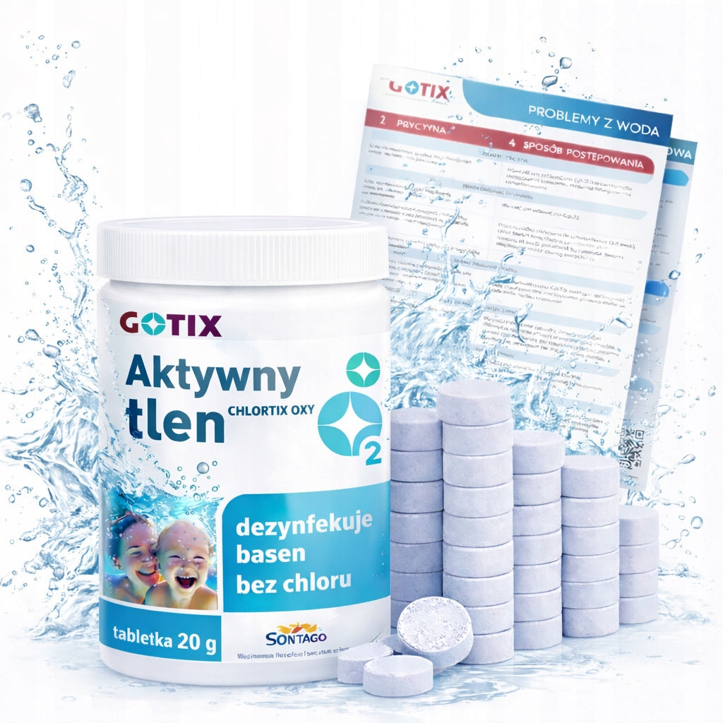 Active Oxygen for Swimming Pool Jacuzzi SPA Chlorine Free Pool Chemistry Tablets 500G Packaging status original
