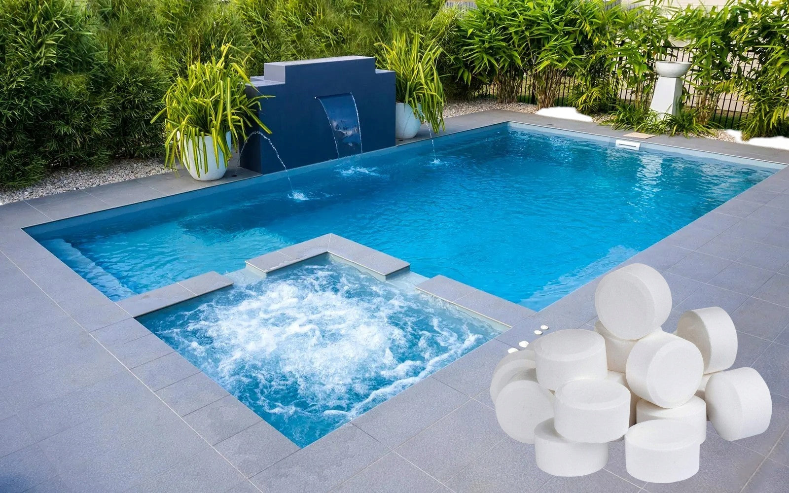 Active Oxygen for Swimming Pool Jacuzzi SPA Pool Chemistry without Chlorine Tablets 5 KG Manufacturer code Aktywny Tlen do Basenu Jacuzzi Tabletki