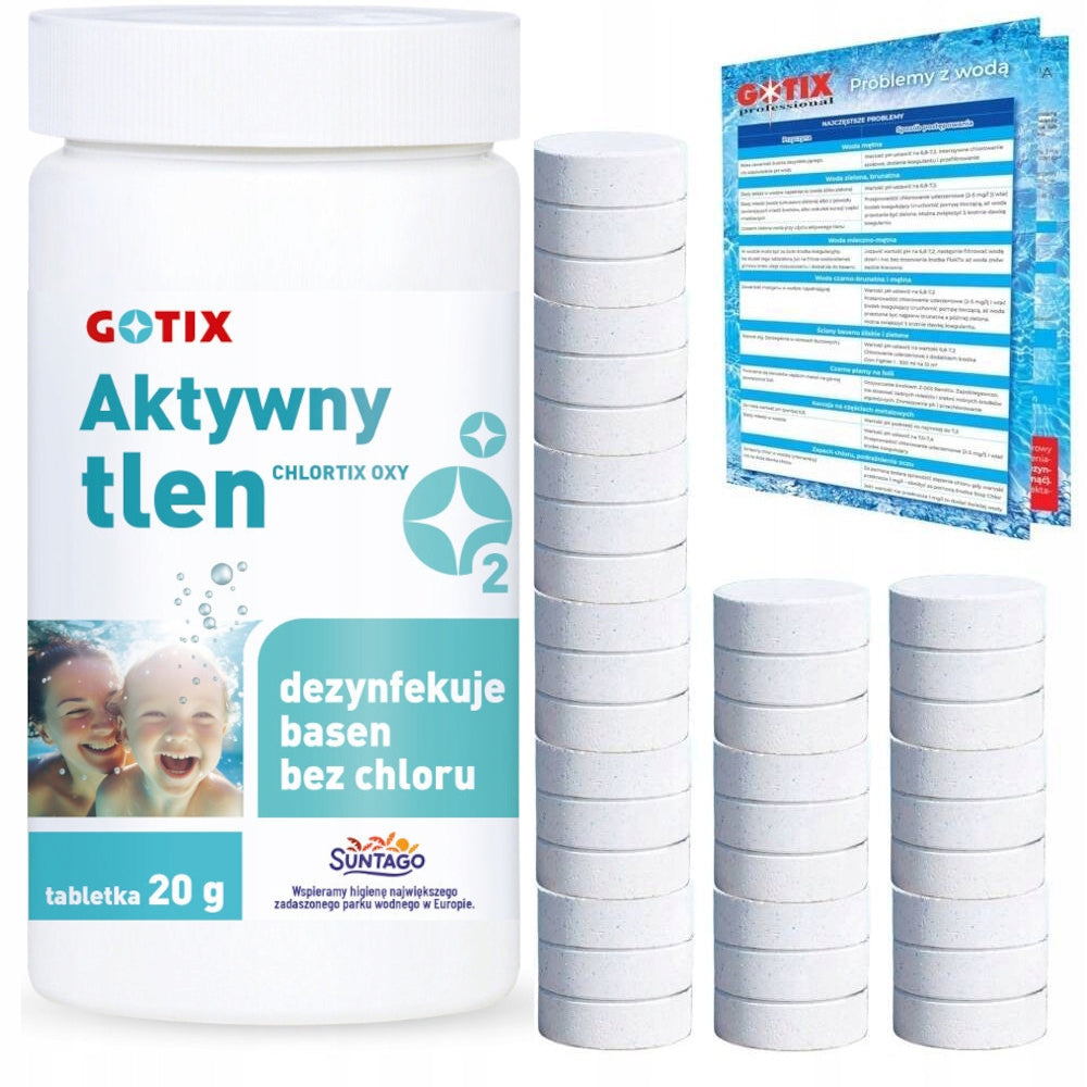 Active Oxygen for the Pool Jacuzzi SPA Pool Chemicals without Chlorine Tablets 1KG