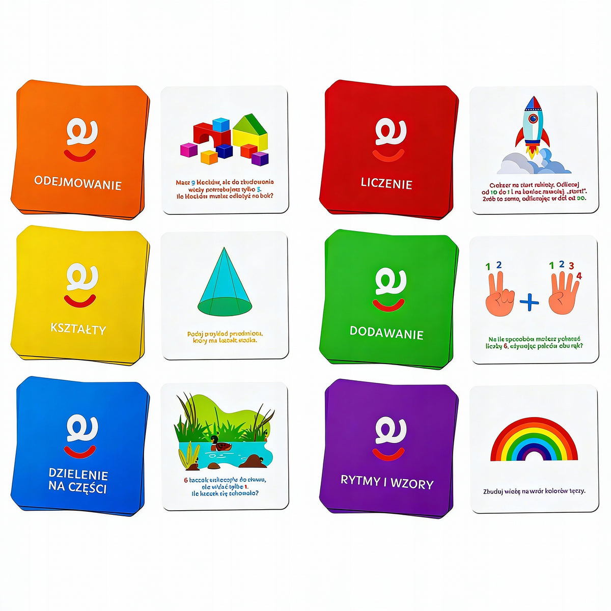 Activity Cube Cards Math Through Play Game for Kids 48 CARDS Packaging status original