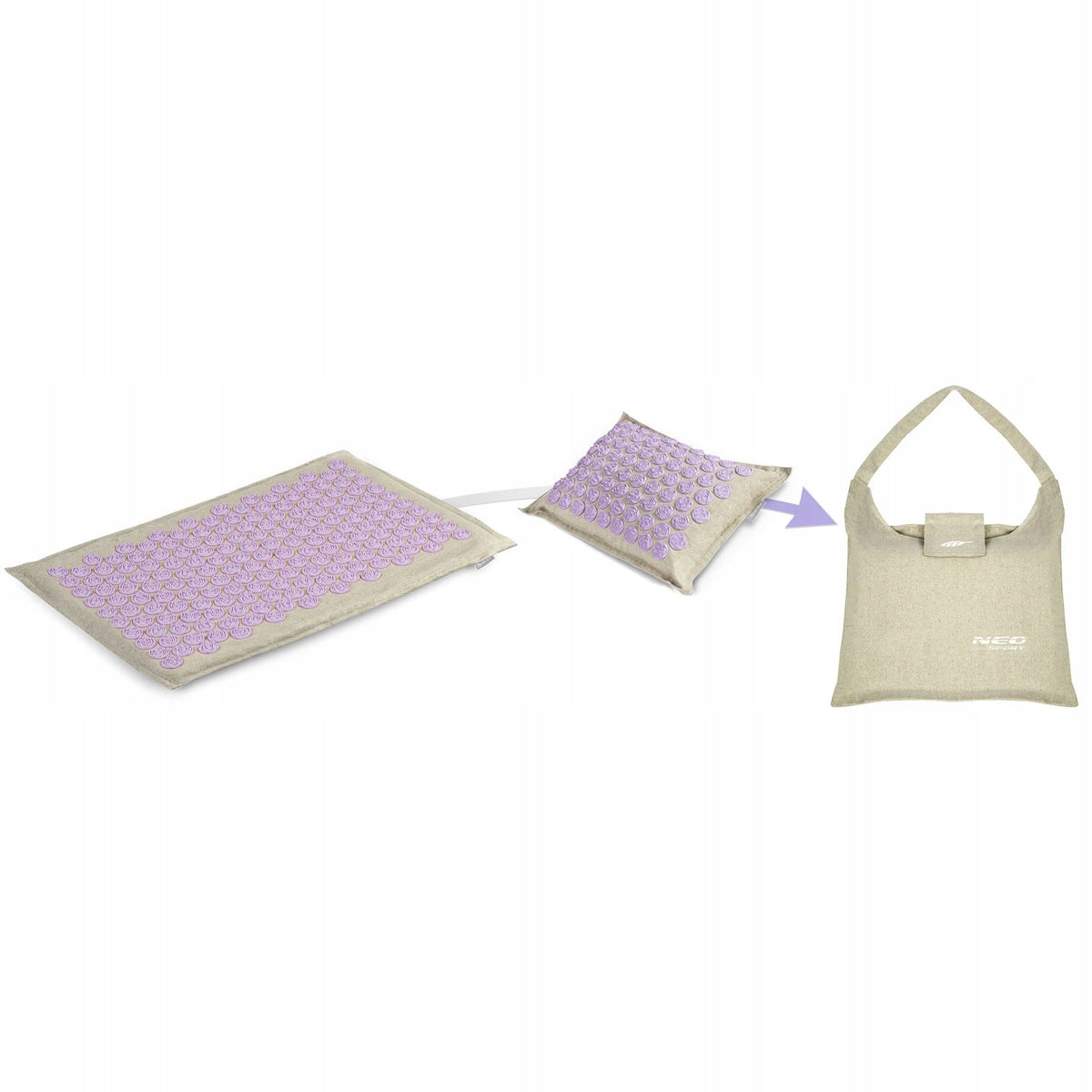 Acupressure Mat with Spikes + Health Pillow RELAXING Spikes MASSAGE Packaging status original