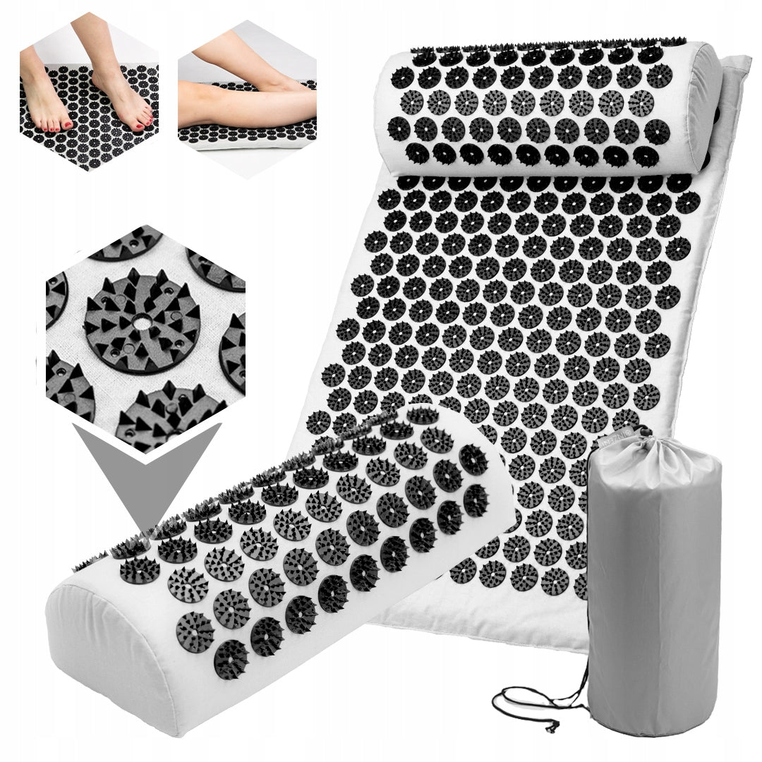 Acupressure mat INZENI Basic with spikes + pillow spine massage