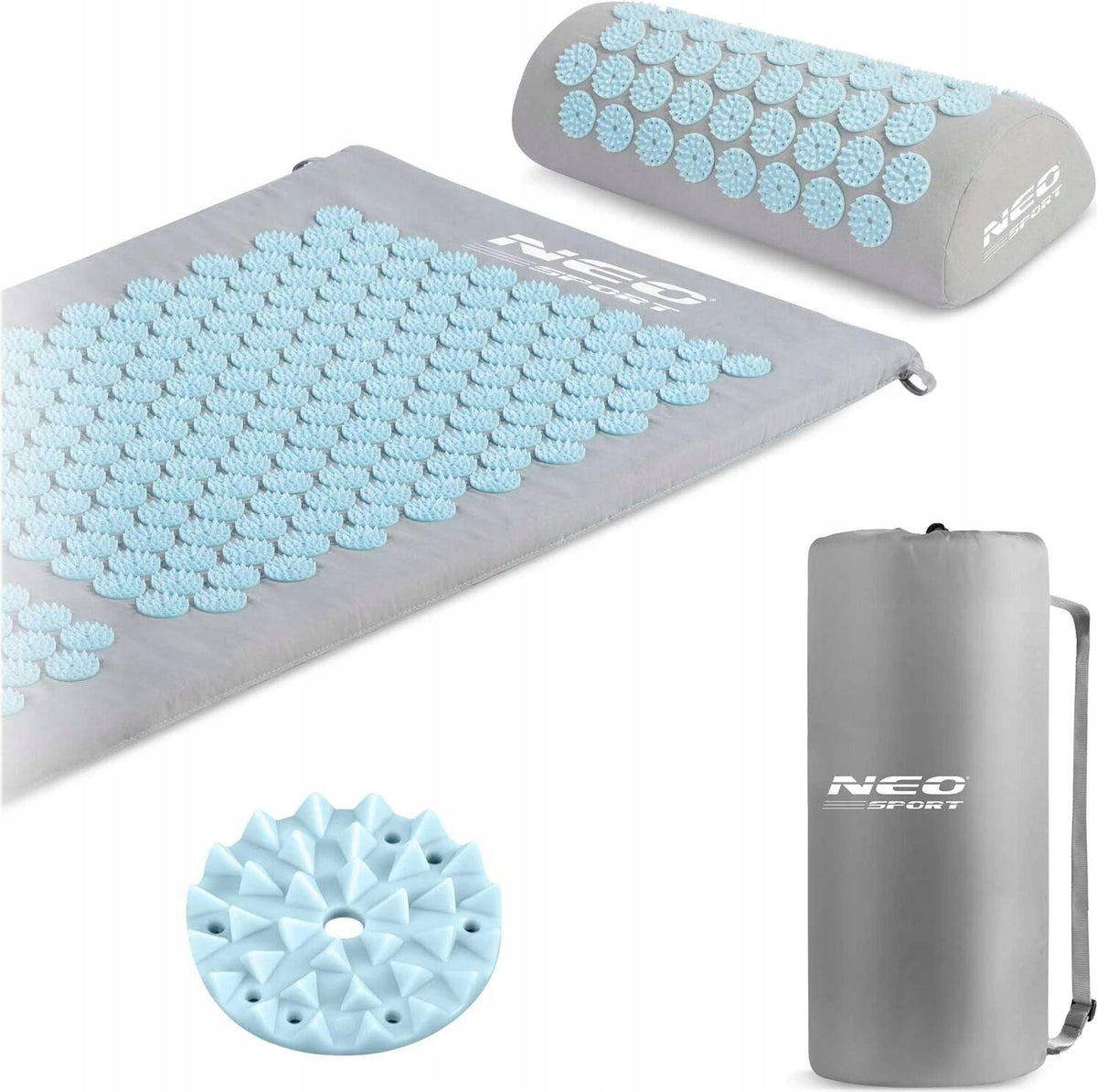 Acupressure mat NEO-SPORT NS-901 Grey-blue Power supply no power supply