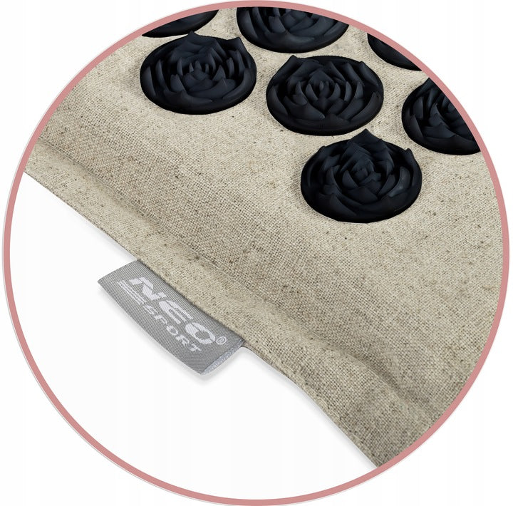 Acupressure mat with spikes Neo- Sport NS- 901 black-green Neo- Sport Kind set