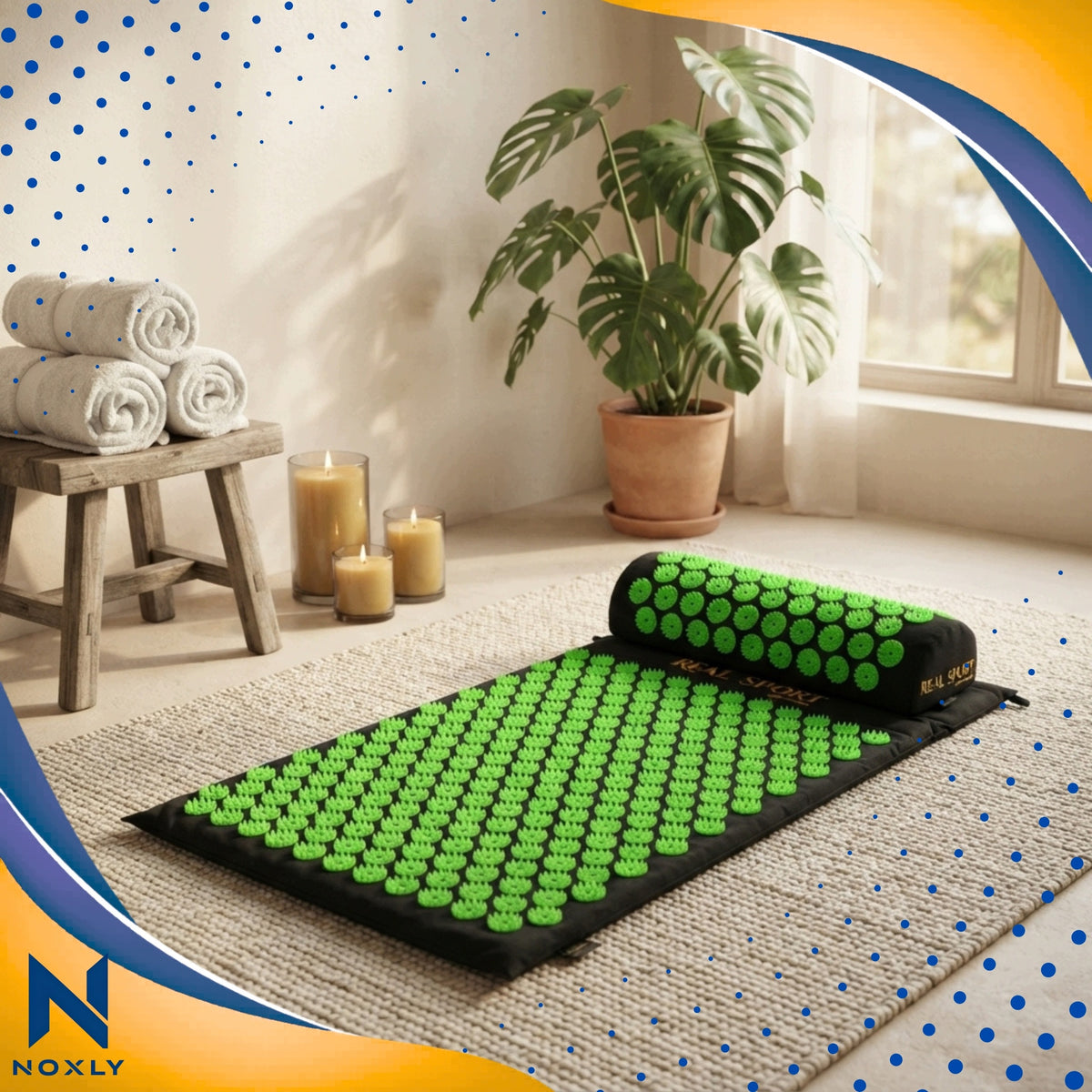 Acupressure mat with spikes for improved circulation set with pillow Manufacturer code 5908159693355